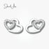 Double Heart Earrings jewelaus
