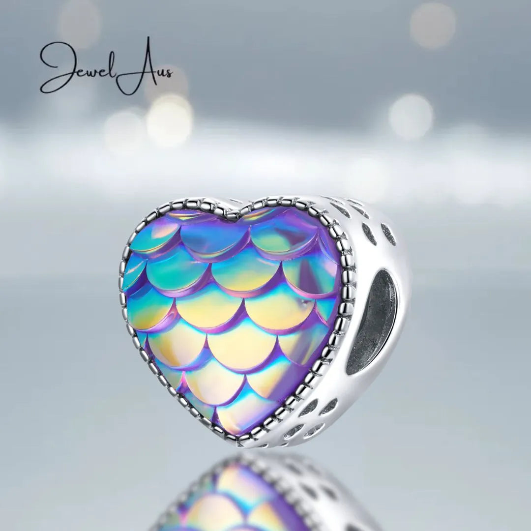 Heart shape scaly charm