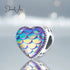 Heart shape scaly charm
