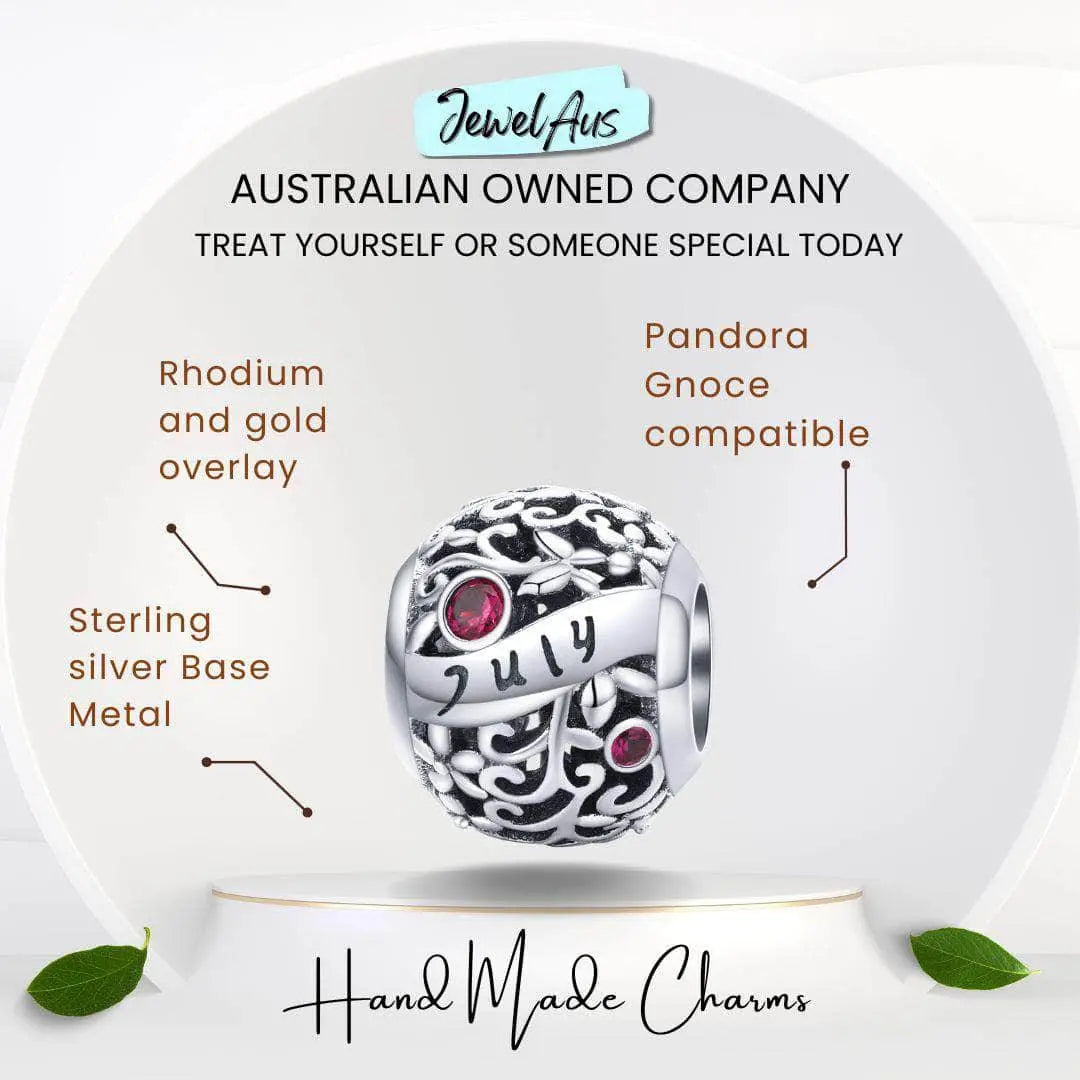 jewelaus CHARMS July Birthstone Charm