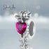 jewelaus CHARMS July Birthstone Flower Stopper Charm