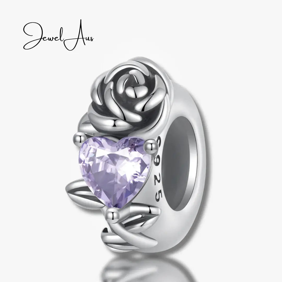 jewelaus CHARMS June Birthstone Flower Stopper Charm