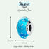 Light Blue Bubble Murano Charm jewelaus
