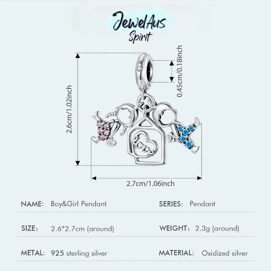 Little Boy & Girl Charm jewelaus
