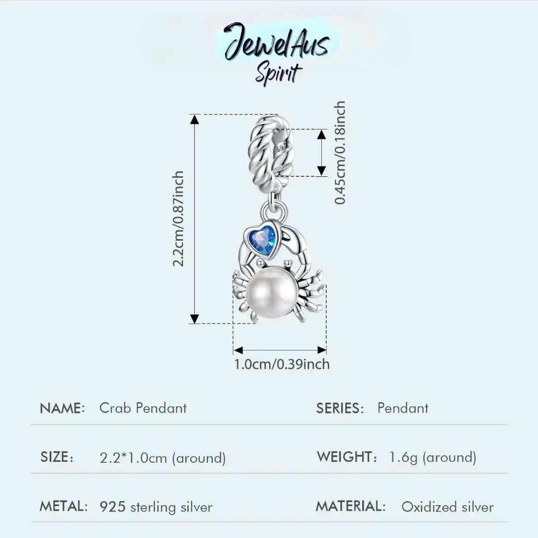 Little Crab Charm jewelaus