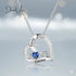 Love Birthstone Heart Necklace jewelaus