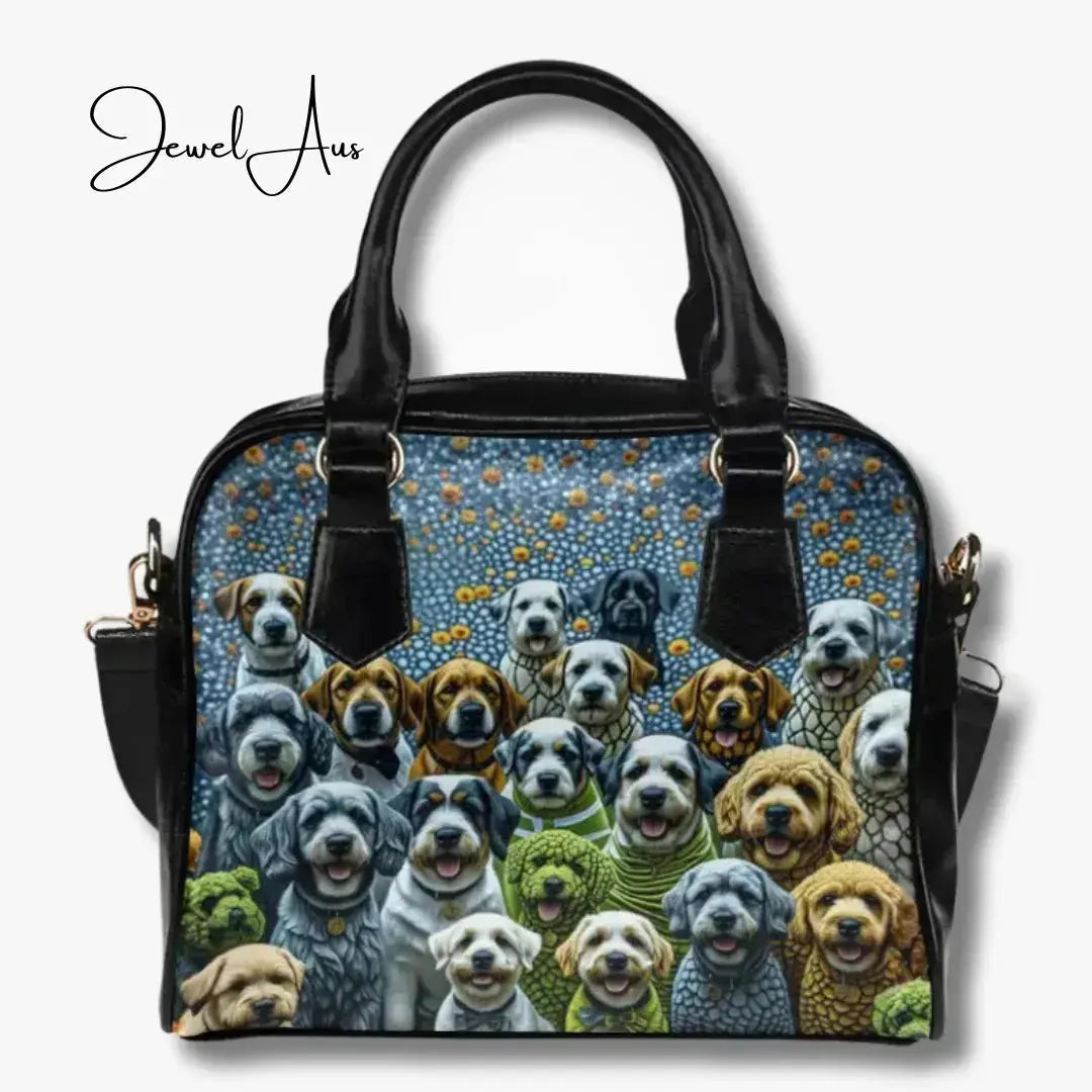 Inkedjoy Handbag Love of Dogs Printed Handbag