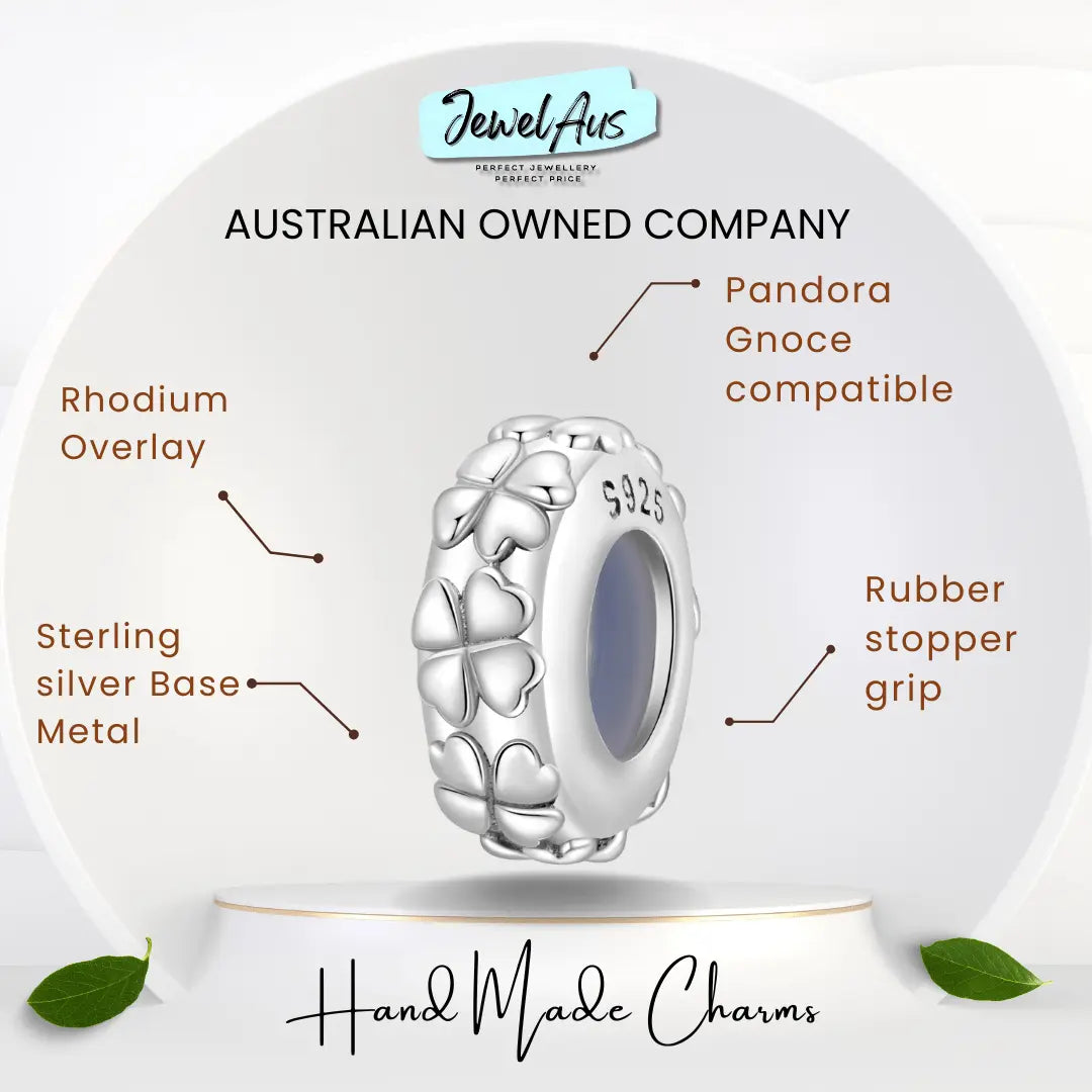 shipped in AUS CHARMS Lucky Clover Spacer Charm