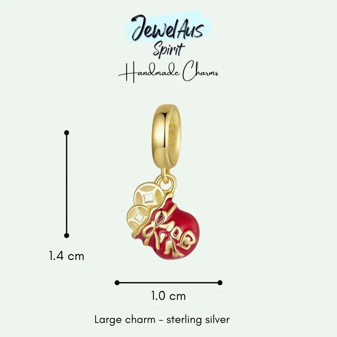 Lucky Money Bag Charm jewelaus