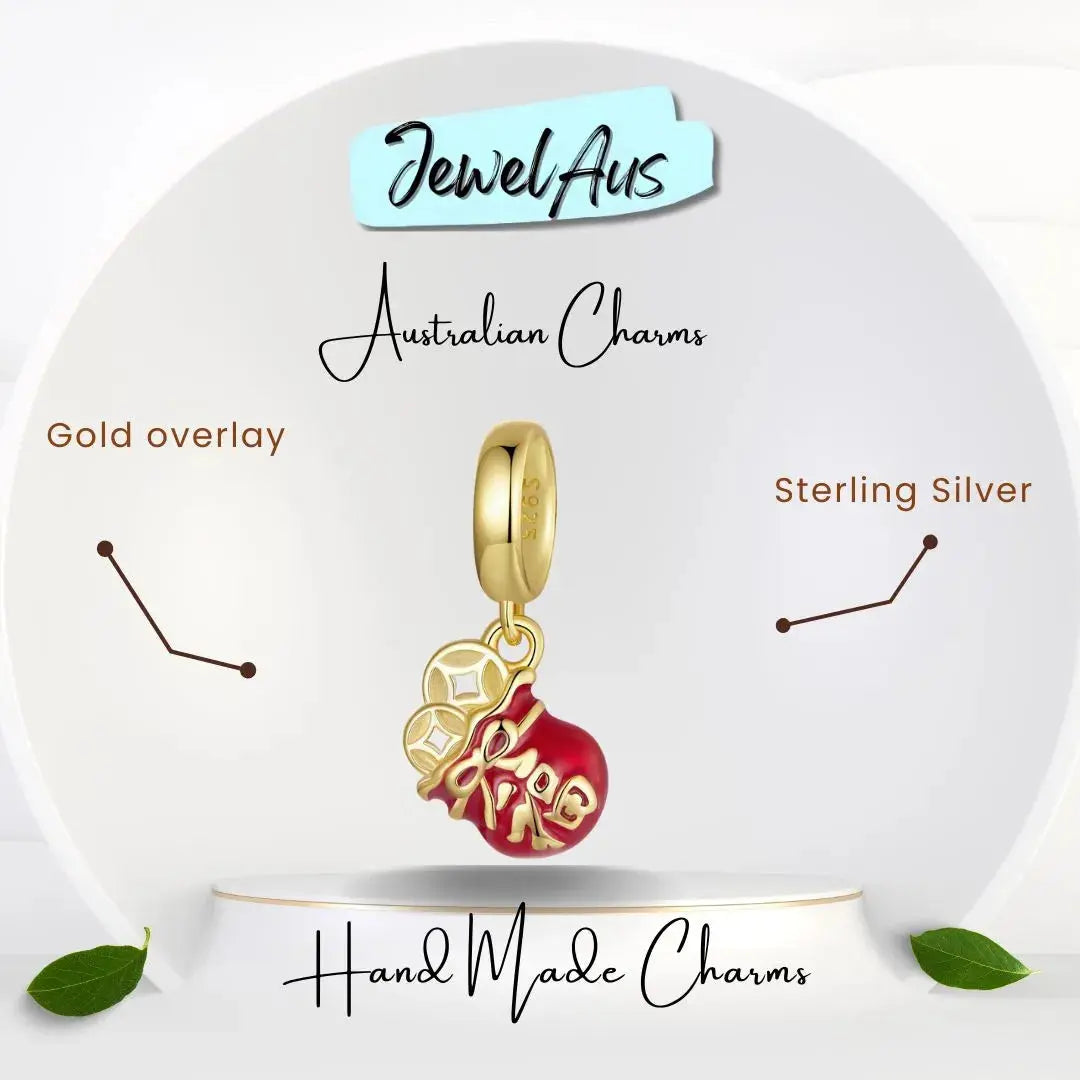 Lucky Money Bag Charm jewelaus