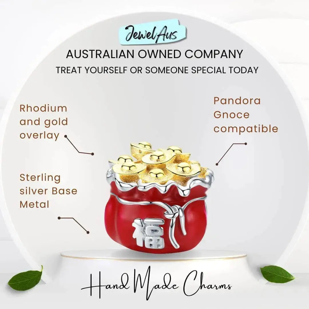 jewelaus CHARMS Lucky Money Bag Charm