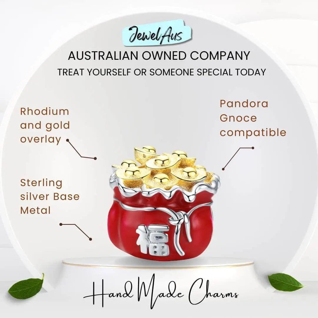 jewelaus CHARMS Lucky Money Bag Charm