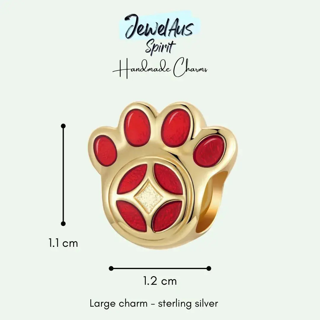 jewelaus CHARMS Lucky Paw Print Charm