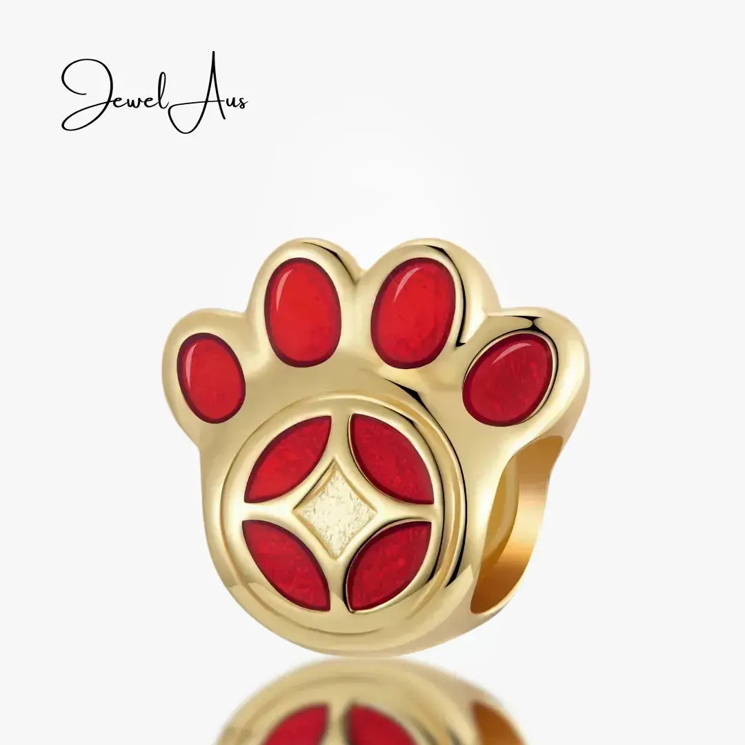 jewelaus CHARMS Lucky Paw Print Charm