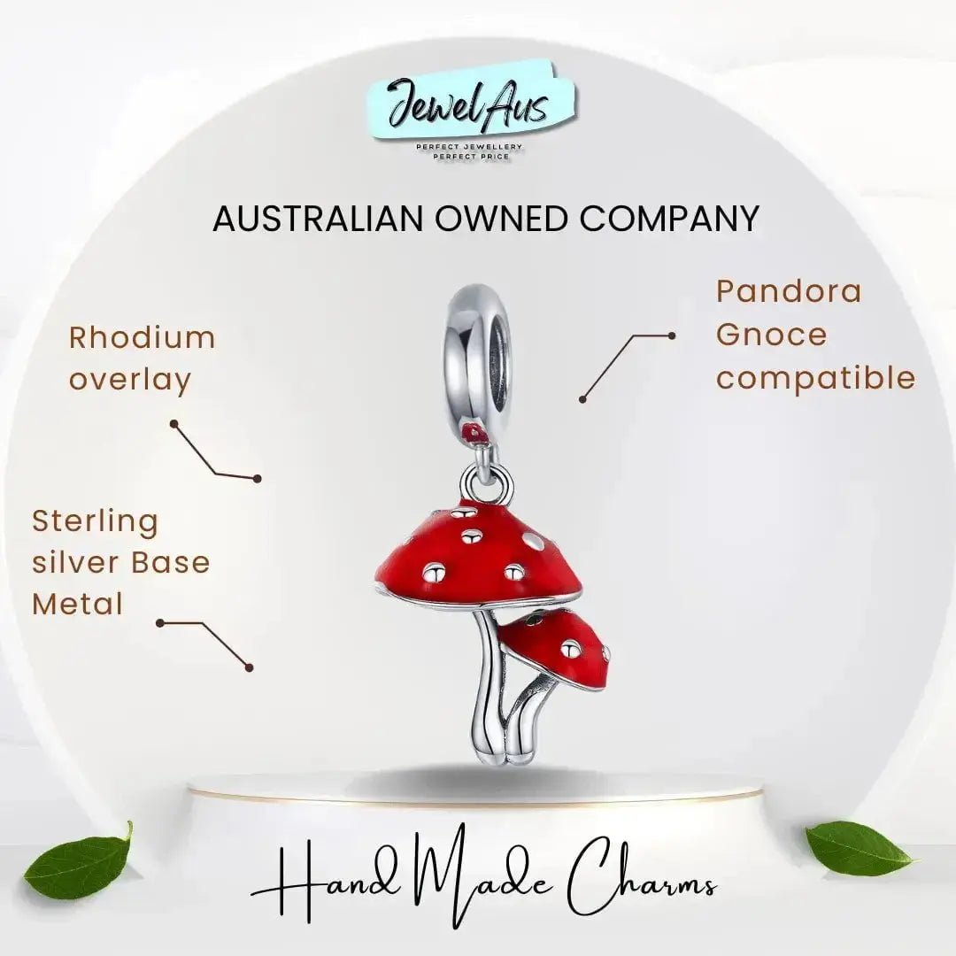 shipped in AUS CHARMS Magic Mushroom Charm