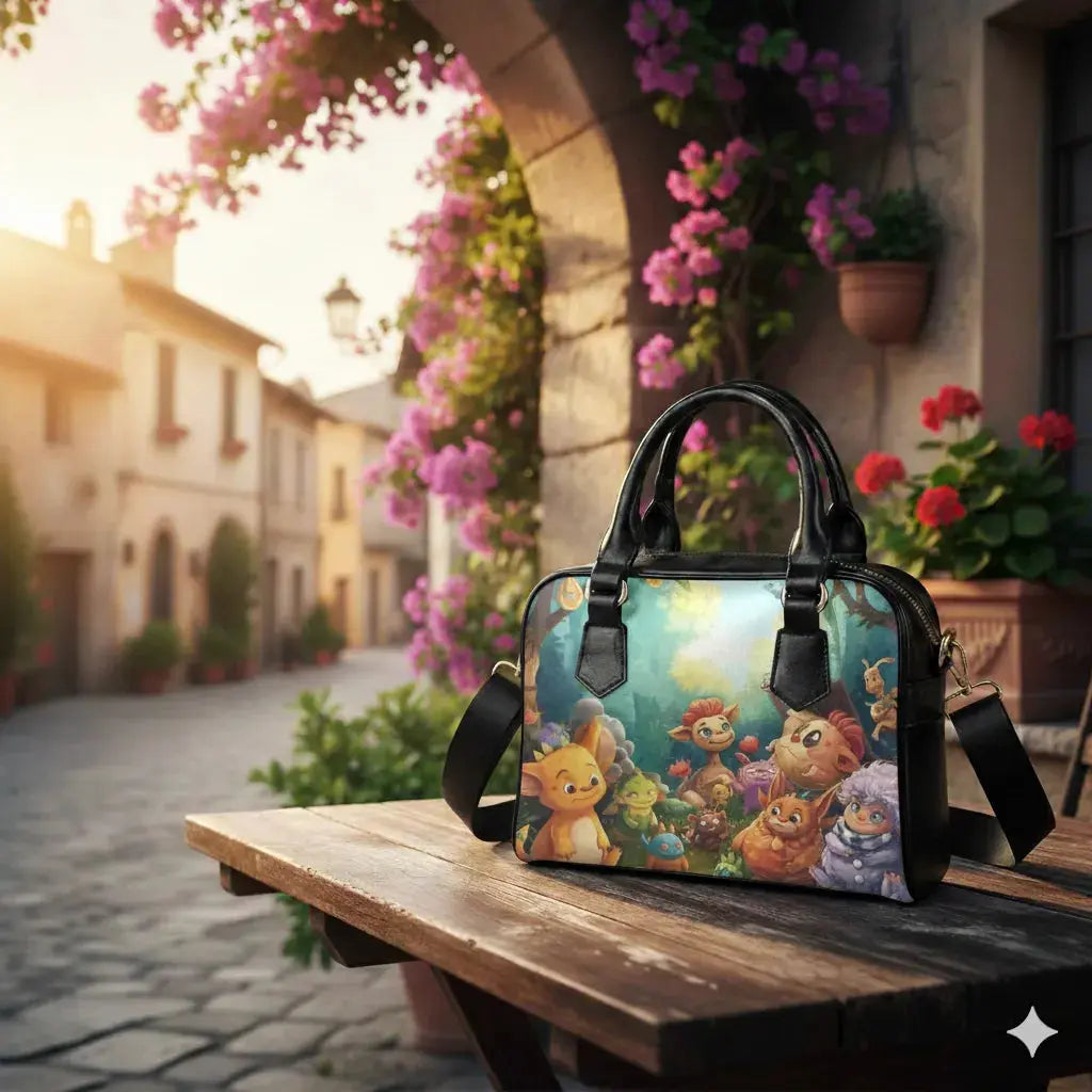 Magical Creatures Shoulder Handbag Inkedjoy