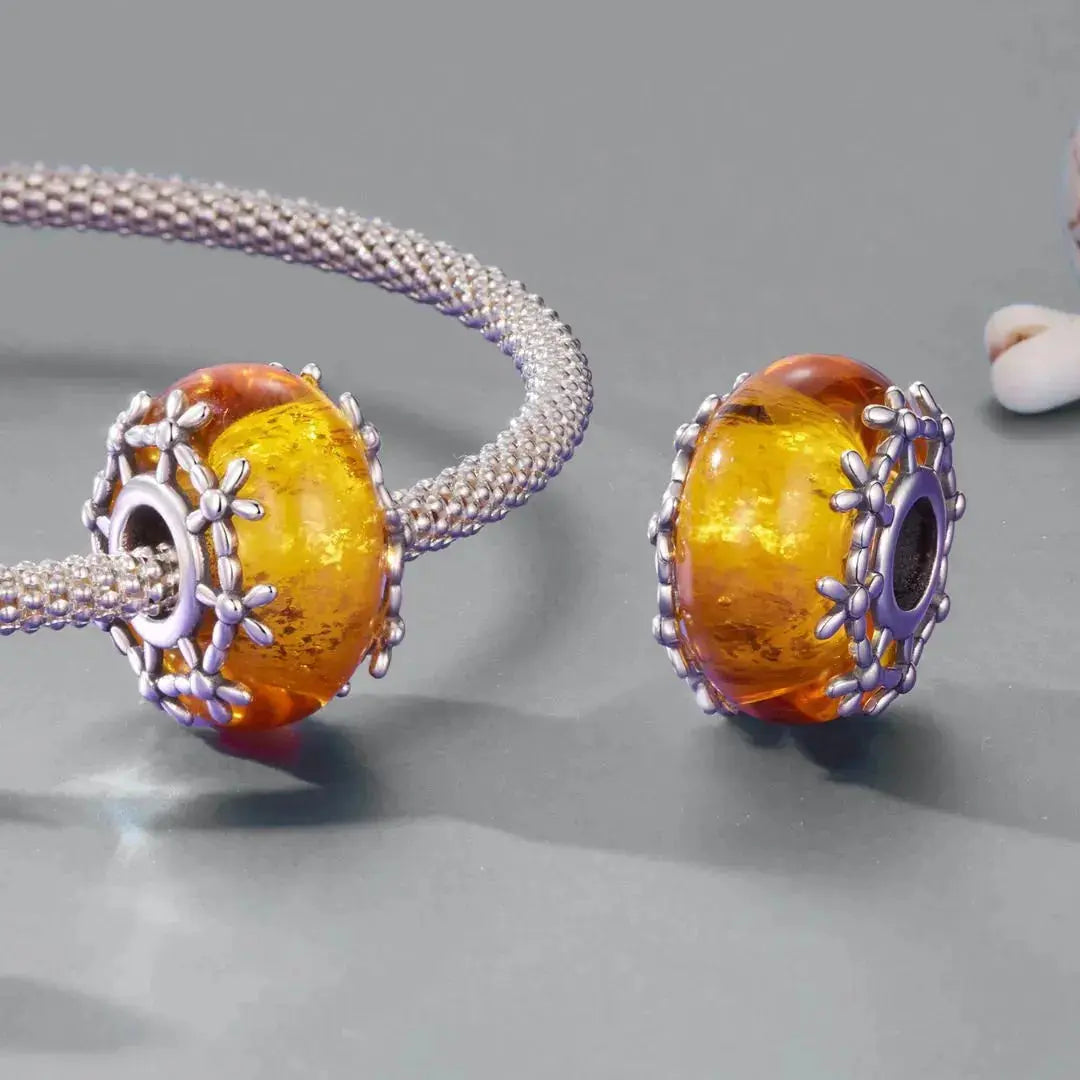 jewelaus CHARMS Marigold Murano Charm