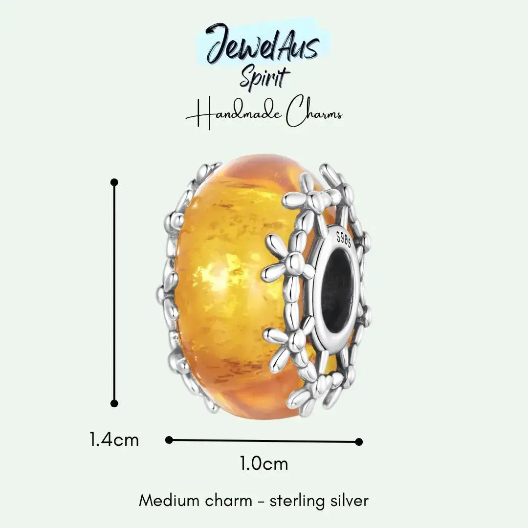 jewelaus CHARMS Marigold Murano Charm