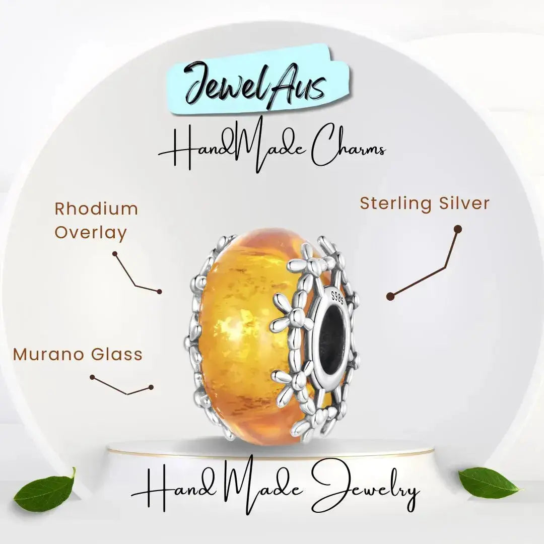 jewelaus CHARMS Marigold Murano Charm