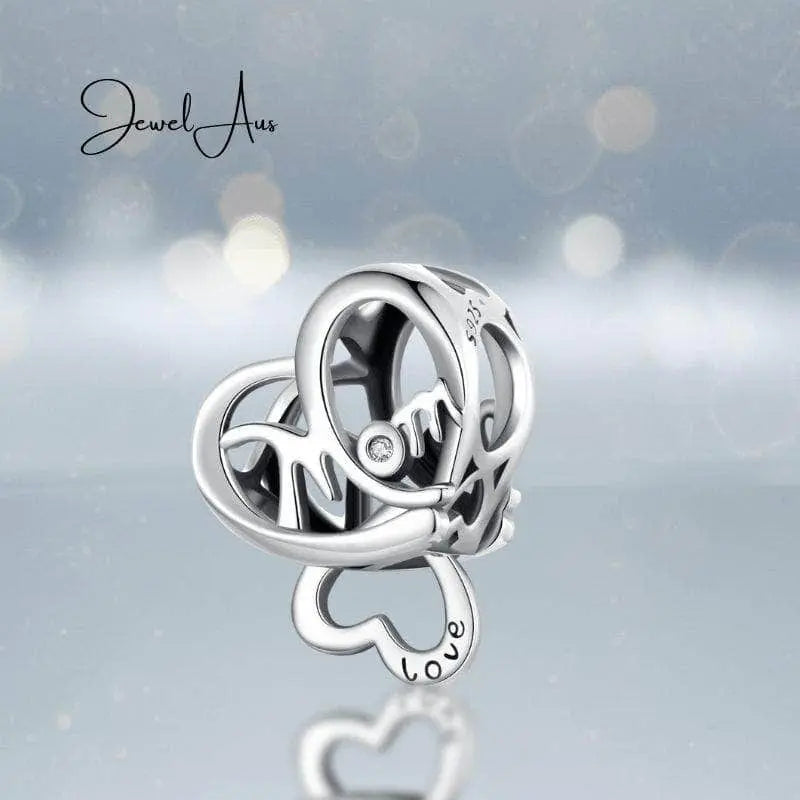 shipped in AUS CHARMS Mom Heart Charm