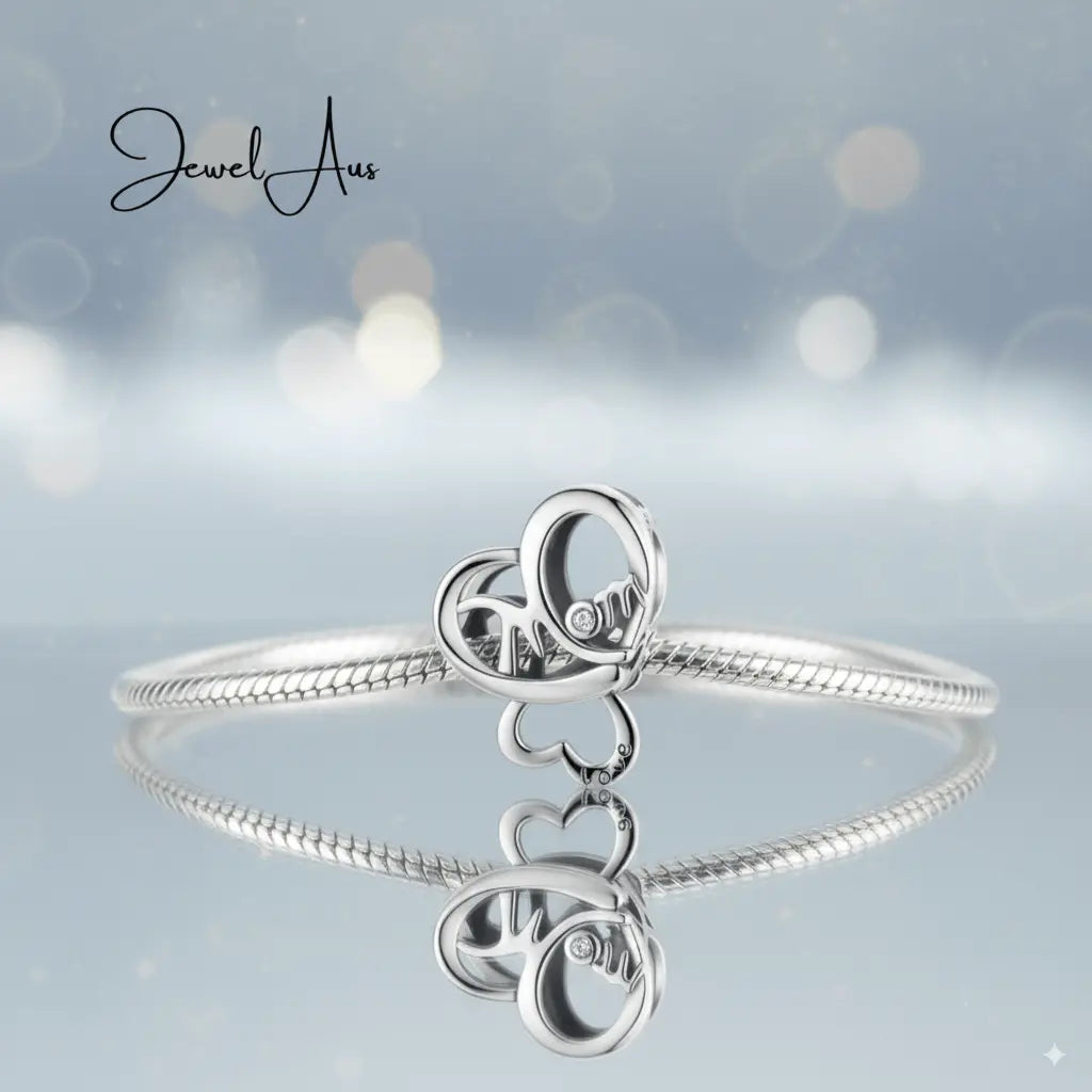 shipped in AUS CHARMS Mom Heart Charm