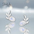 Moonstone Leaf Earrings jewelaus