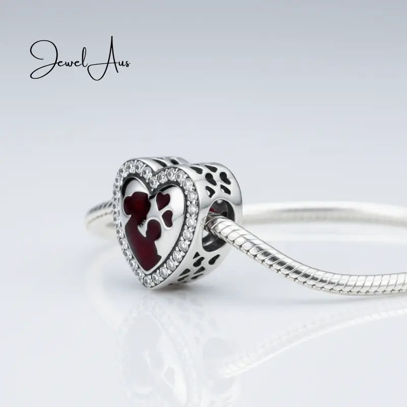 jewelaus CHARMS Mother Child Heart Charm