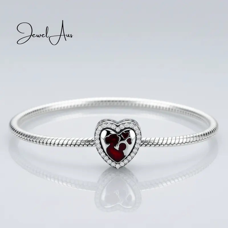 jewelaus CHARMS Mother Child Heart Charm