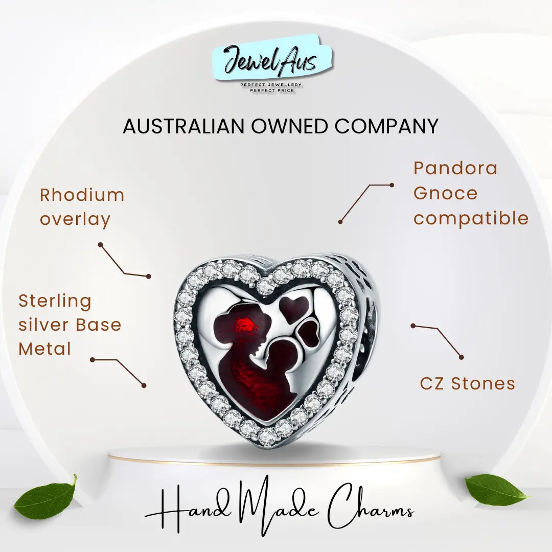 jewelaus CHARMS Mother Child Heart Charm