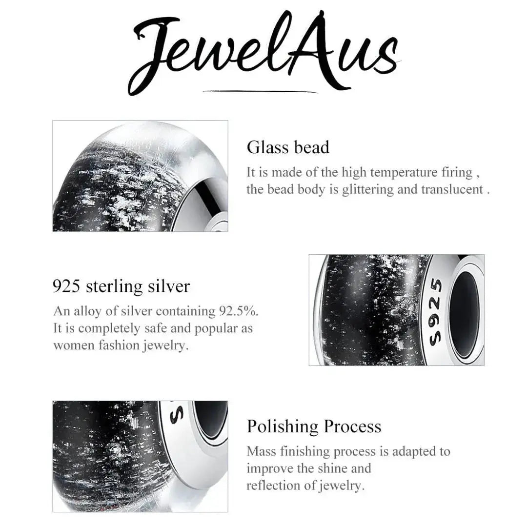 jewelaus CHARMS Murano Black Night Charm