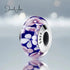 Murano Blue Flower charm jewelaus