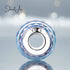 Murano Blue Glass Charm jewelaus