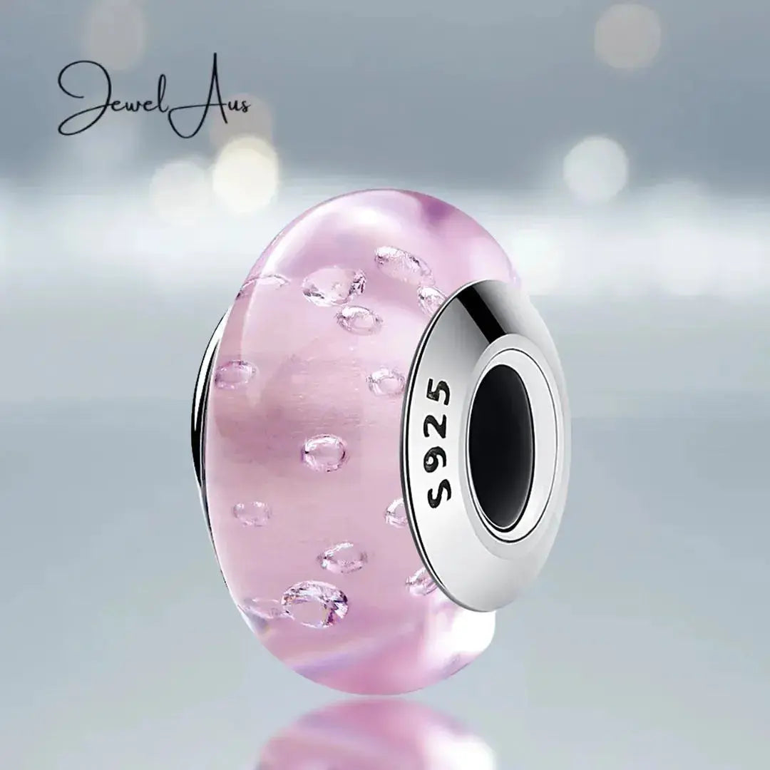 jewelaus CHARMS Murano Charm - Pink Bubble