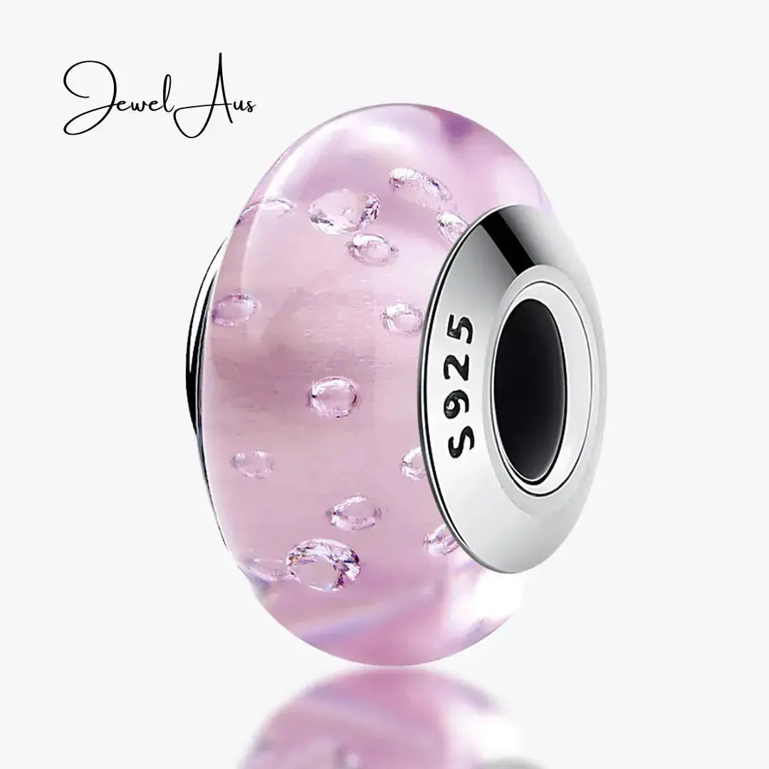 jewelaus CHARMS Murano Charm - Pink Bubble