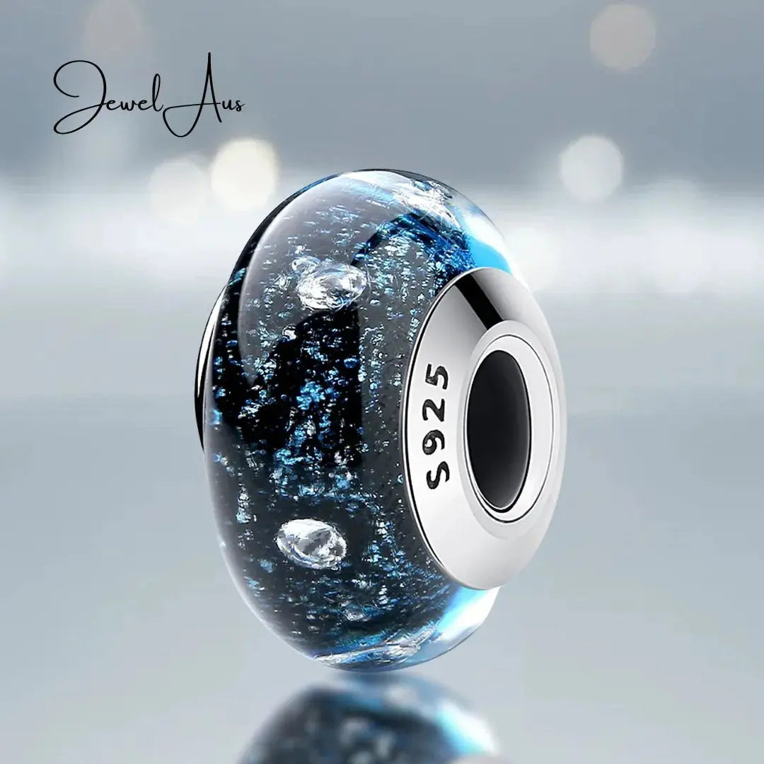 Murano Dark Sky Charm jewelaus