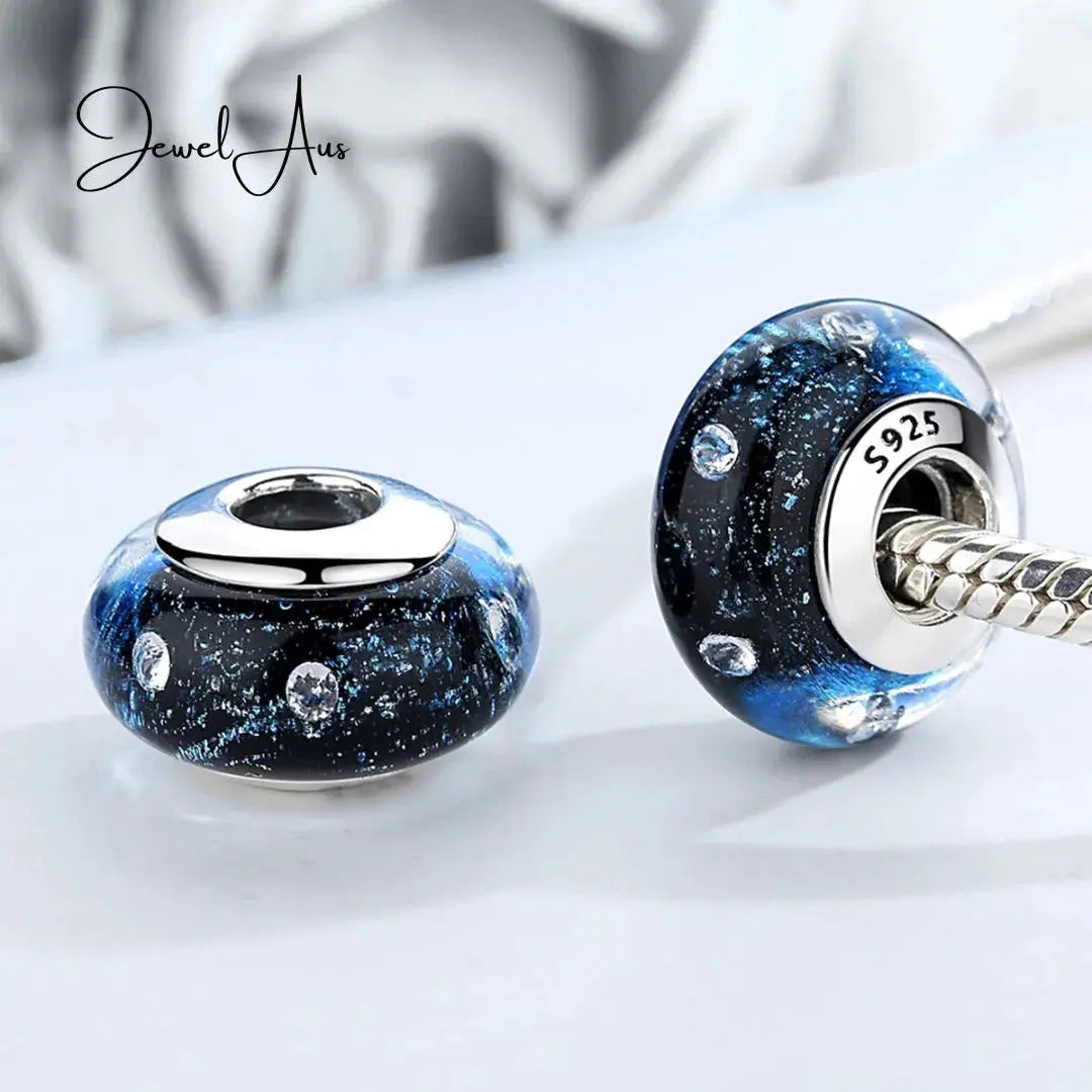 Murano Dark Sky Charm jewelaus