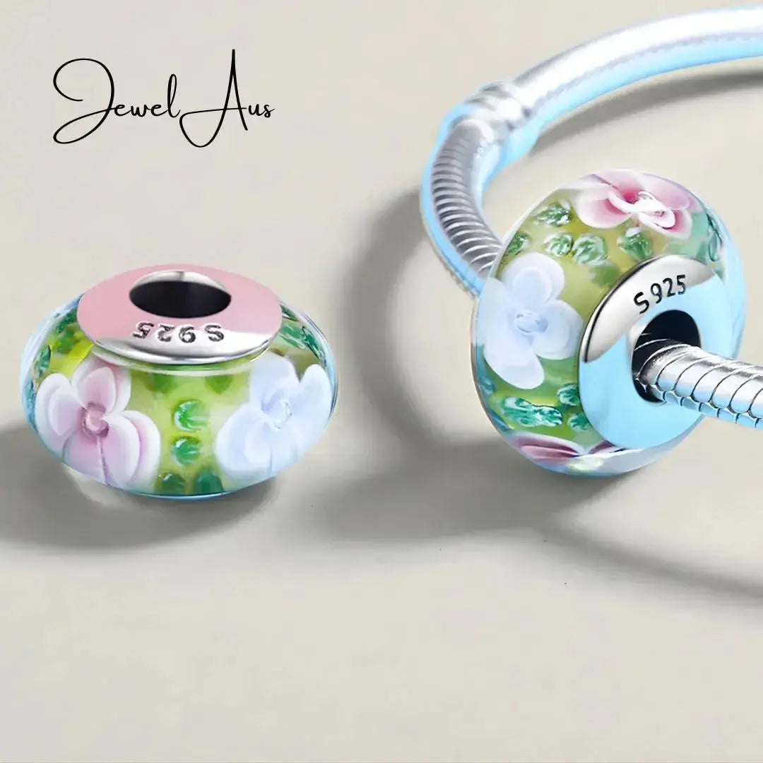 jewelaus CHARMS Murano Flower Glass Charm