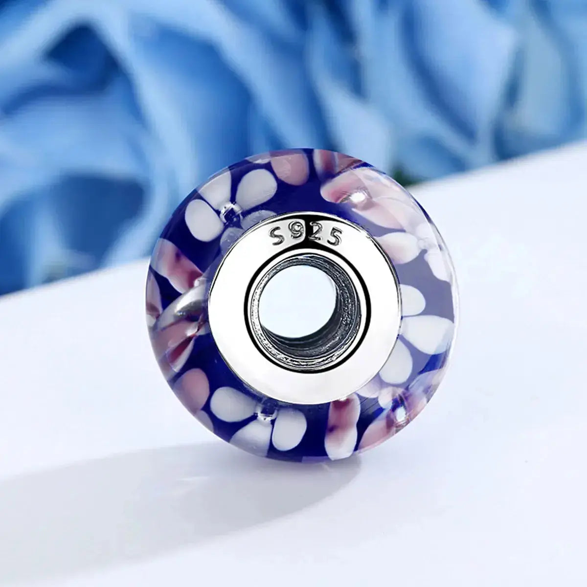 jewelaus CHARMS Murano Flower Glass Charm