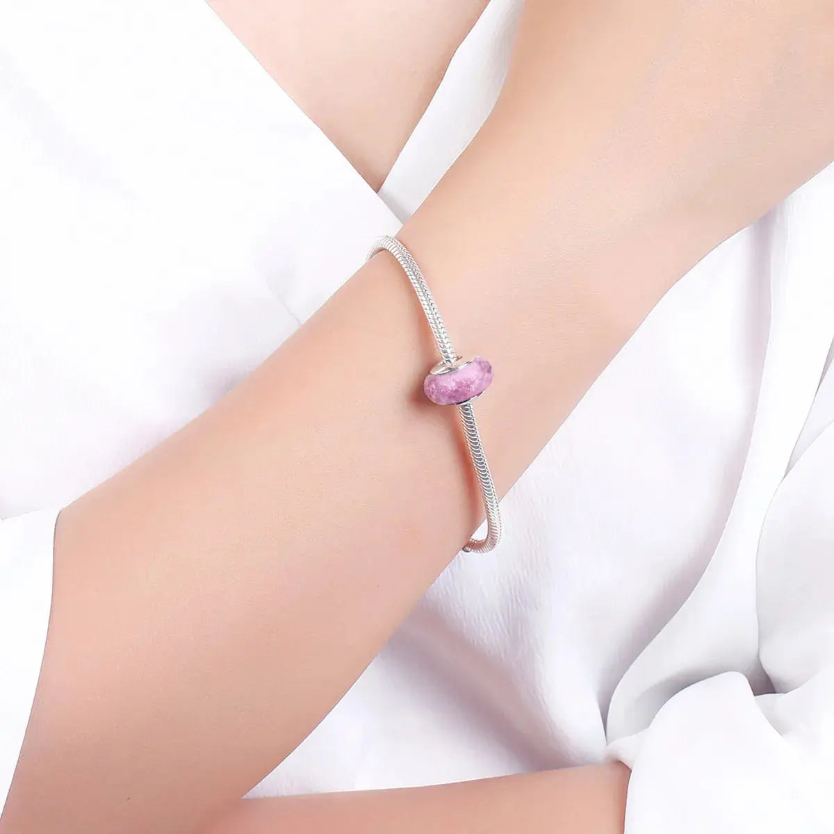 Murano Pink charm jewelaus