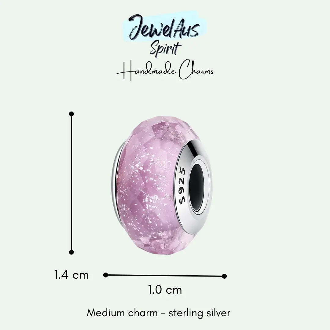 Murano Pink charm jewelaus