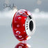 Murano Red Bubble Charm jewelaus