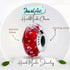 Murano Red Bubble Charm jewelaus