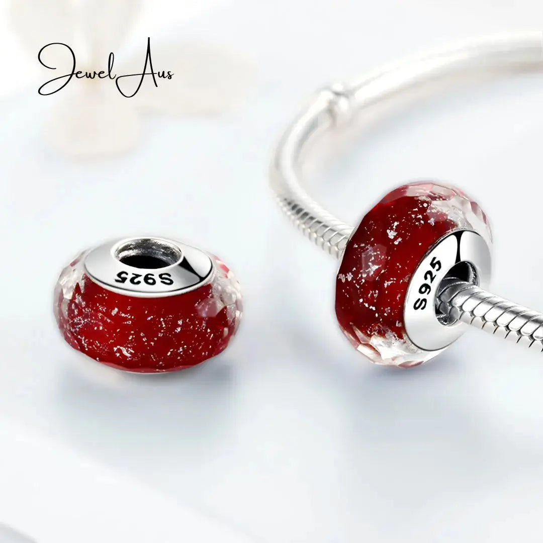 Murano Red charm jewelaus