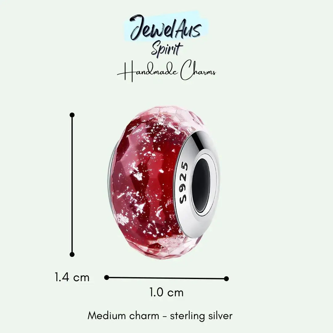 Murano Red charm jewelaus