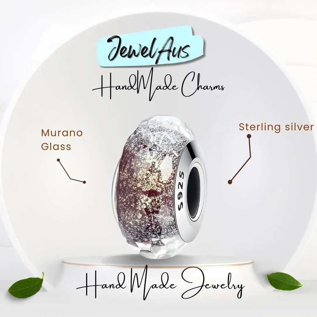 Murano Starry Night Charm jewelaus