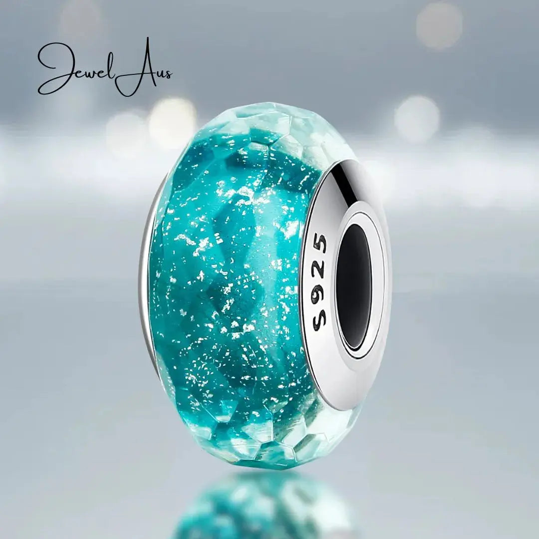 Murano Turquoise charm jewelaus