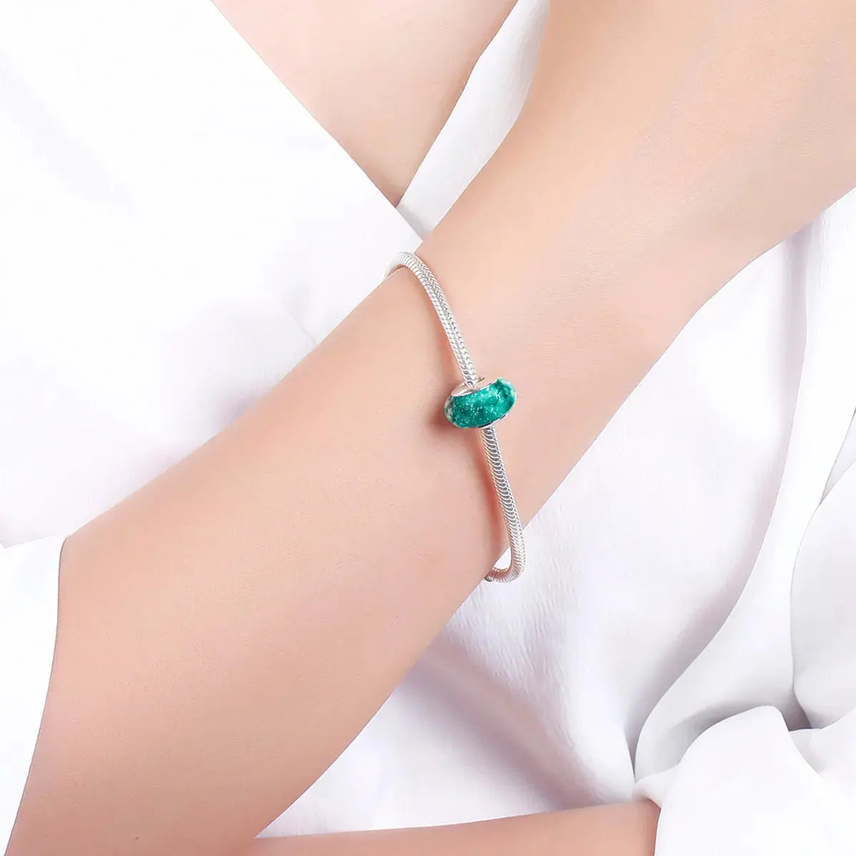 Murano Turquoise charm jewelaus