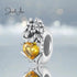 jewelaus CHARMS November Birthstone Flower Stopper Charm