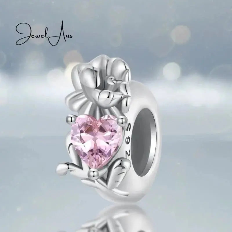 jewelaus CHARMS October Birthstone Flower Stopper Charm