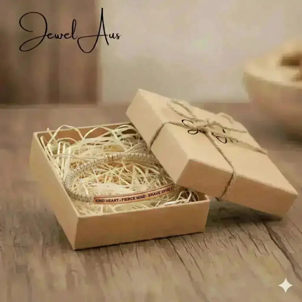 KIND HEART - FIERCE MIND -BRAVE SPIRIT Cored Bracelet jewelaus